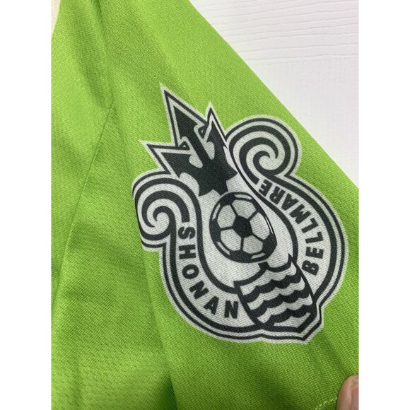 SHONAN BELLMARE FRIDAY NIGHT J LEAGUE JAPAN 12 GREEN STRIPE SHIRT SOCCER JERSEY - Picture 8 of 12